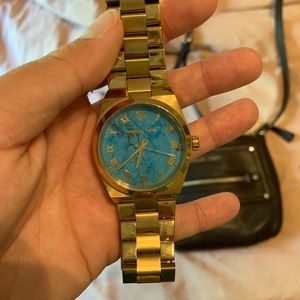 Micheal Kors blue face watch